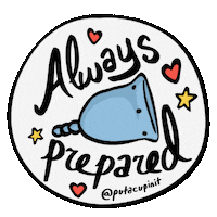 period menstruation Sticker by Put A Cup In It