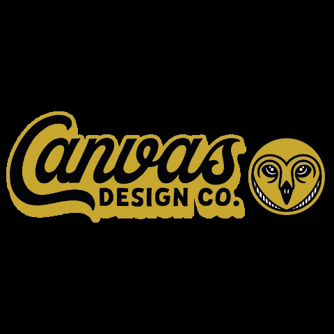 Canvasdesigncompany giphygifmaker logo owl graphic design GIF