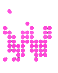 pink rotate Sticker by Wildbytes
