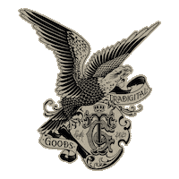 tradigitalgoods tattoo freedom banner eagle Sticker
