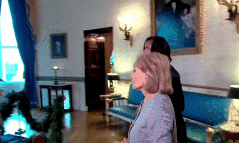 Michelle Obama Christmas GIF by GIPHY News