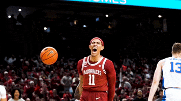 Yell Ncaa Basketball GIF by Arkansas Razorbacks