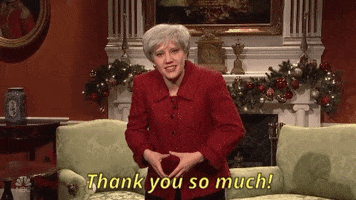 thank you so much GIF by Saturday Night Live