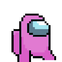 Pink Pixel Art Sticker