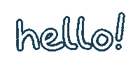Typo Hello Sticker