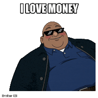 I Love Money Sticker by Bad Timing Studio