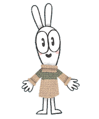 happy bunny Sticker by Macmillan Kids