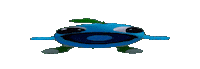 Blue Fish Laughing Sticker