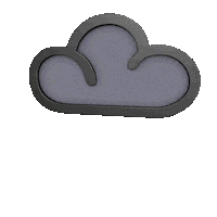 3D Cloud Sticker by Met Office weather