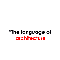 The Language Of Architecture Is An Expression Of My Soul Sticker by Yusuf Onder