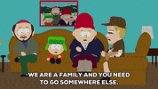 kyle broflovski family GIF by South Park 