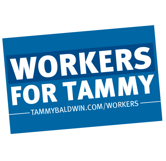 election 2018 lgbt Sticker by Tammy Baldwin for Senate