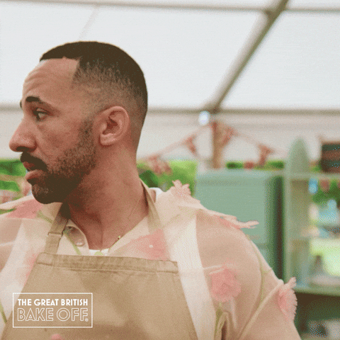Nervous Stress GIF by The Great British Bake Off