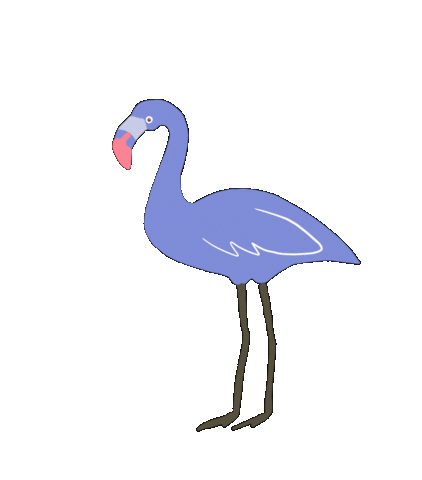 Party Flamingo Sticker by Uhana
