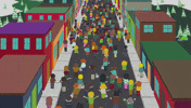 rioting running GIF by South Park 