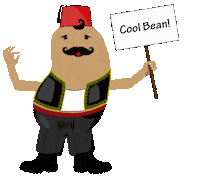 Bean Thumbs Up Sticker