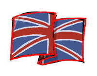 freise queen neon flag uk Sticker