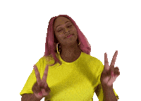 Black Woman Peace Sticker by Cuppy