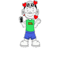 Feel Good Green Shirt Sticker by Zhot