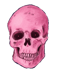 Red Eyes Pink Sticker