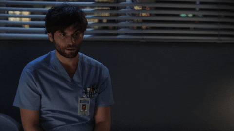 Shocked Greys Anatomy GIF by ABC Network