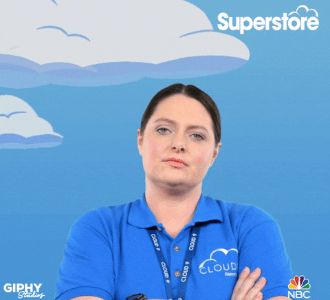 Lauren Ash Head Shake GIF by Superstore