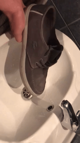 Suede Shoes Protected with GoGoNano