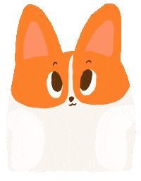 welshcorgicyclingclub dog blink doggo jojo Sticker