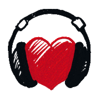Heart Smile Sticker by Hoerschatz