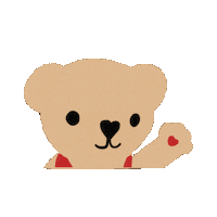 Heartwaresg cute heart hello bear Sticker