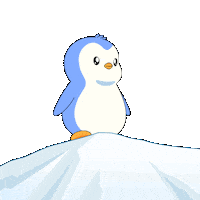 Be Free The Mountain Sticker by Pudgy Penguins