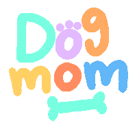 dog bone Sticker by Jess Stempel