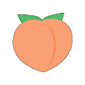 Georgia Peach Emoji Sticker by MoShine by Nelly