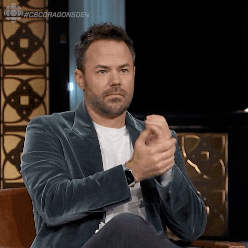 Dragons Den Sanitize GIF by CBC