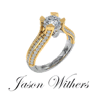 Diamond Rings Gold Sticker by Jason Withers