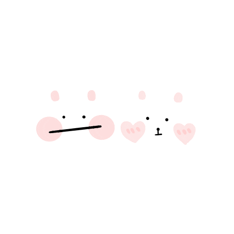 Bubulifeee giphyupload rabbit bubu bubulifeee Sticker