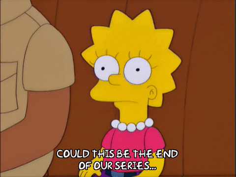 sitting lisa simpson GIF