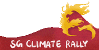 Climate Change Fire Sticker by SG Climate Rally