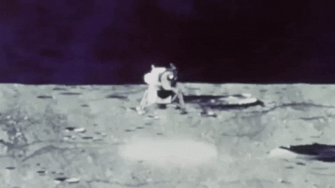 nasa giphygifmaker moon nasa landing GIF