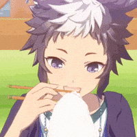 Anime Girl Eating GIF