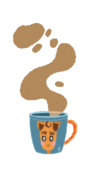 FerchusDesign coffee cup taza de cafe ferchusdesign Sticker