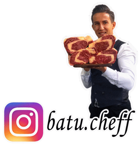 batuchef giphyupload food chef meat Sticker