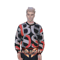 Javier Calvo Smile Sticker by Mask Singer A3