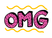 Oh My God Wow Sticker by Soofiya