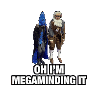 Blue Man Dancing Sticker