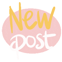 Pink New Post Sticker