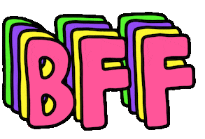 Best Friend Valentines Sticker by Poppy Deyes