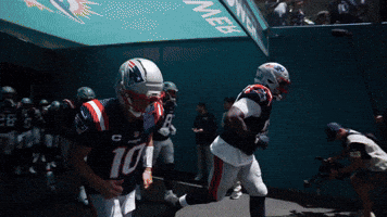 Football Run Out GIF by New England Patriots
