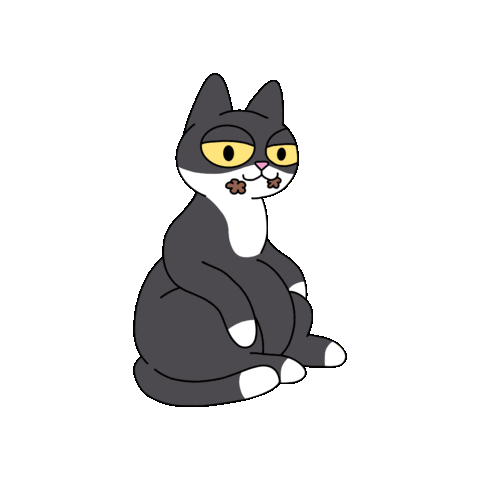 Cat Sticker by @gallegoseba