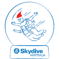 Christmas Skydiving Sticker by Experience Co